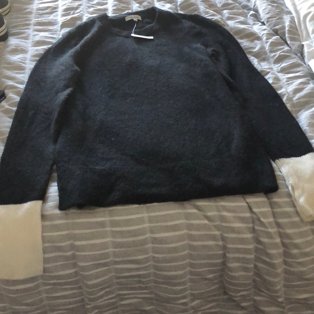 Madewell color block sweater.